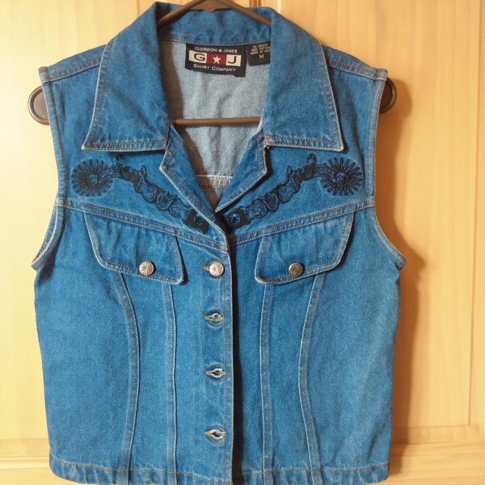gordon and James denim vest